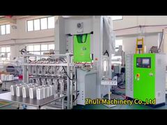 Automatic aluminum foil container machine in 5 cavities
