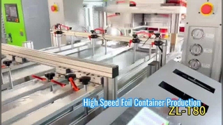 HALF SIZE LIDS IN 2 CAVITIES ON ALUMINUM FOIL CONTAINER /PAN /PLATE MAKING MACHINE
