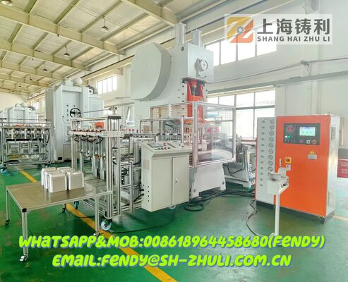 ZL-T63 Automatic Aluminum Foil Container Making Machine 11KW Press Power PLC Control