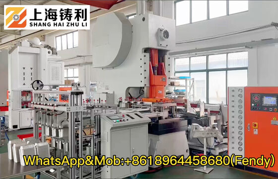 Aluminium Container Making Machine with Mitsubishi PLC and Schneider Components