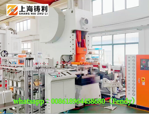 Mitsubishi PLC Schneider Low Voltage Aluminium Food Container Machine 50-68times/m Production