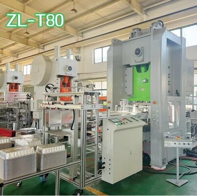 White Orange Aluminium Foil Making Machine Aluminum Foil Container Machine 12000pcs/H