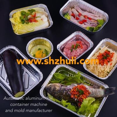 Aluminum  Silver Foil Box Making Machine Aluminum Foil Container Machine For Food Package