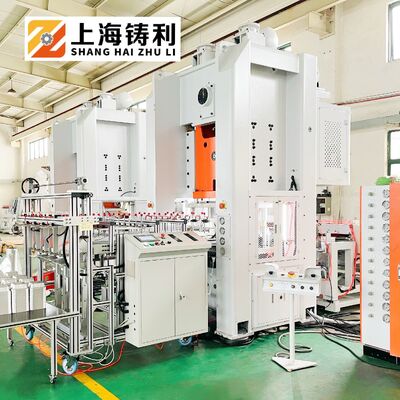 Automatic Pneumatic Aluminium Container Making Machine Recyclable Output For Precision Production