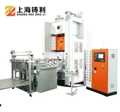 Aluminum Sliver Foil Food Container Punching Machine In fully Automatic With High Speed For Different Size Containers